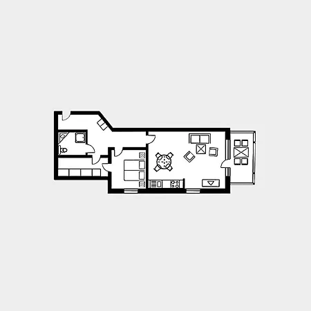 Lejlighed Strandvillen - Mit Meerblick, 1 Schlafzimmer Und Balkon Sv-752 Binz
